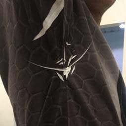 White streak under the armpits of a sublimation shirt