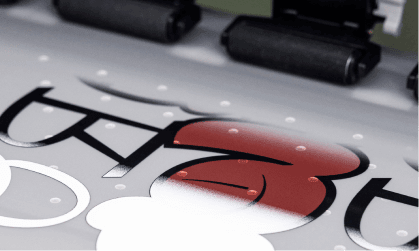 DTF printing closeup